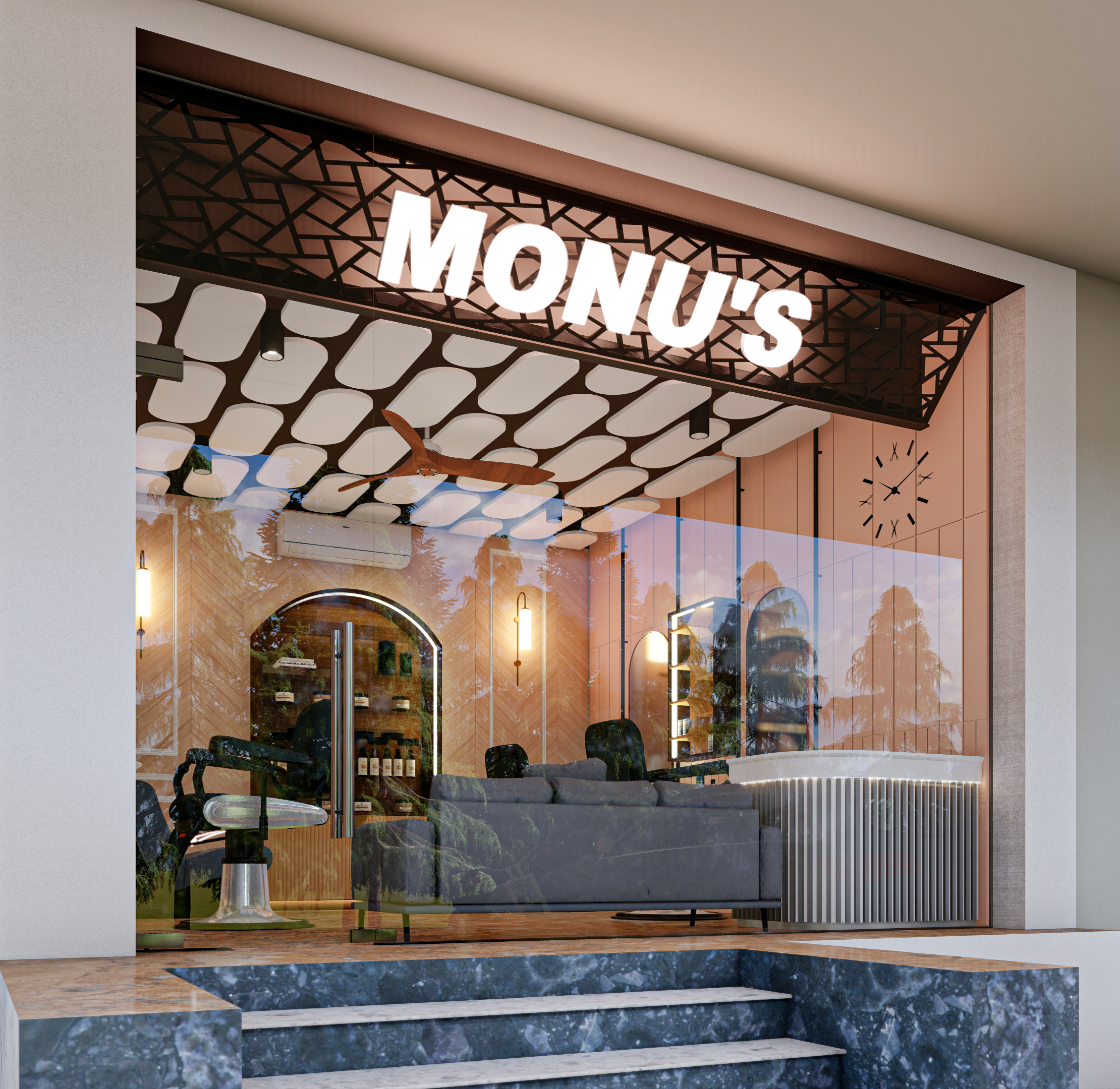 Commercial storefront retail interior Aurangabad
